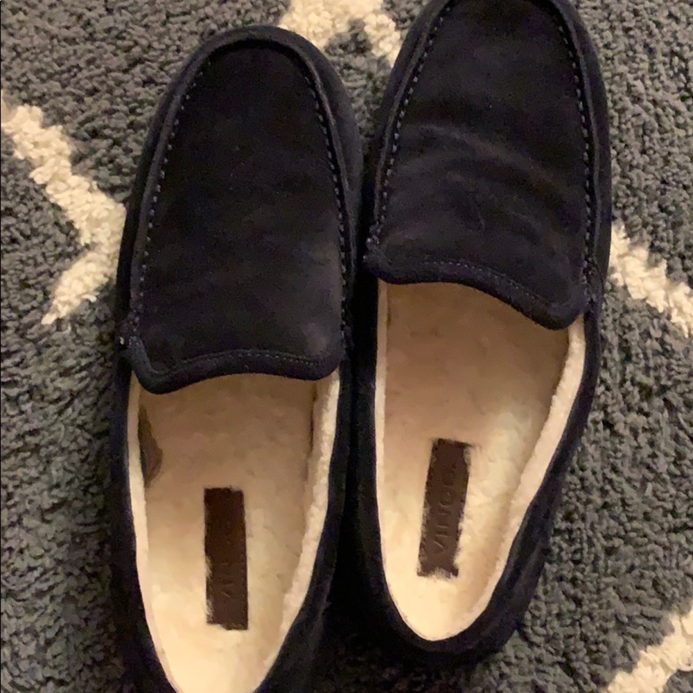 Vince fur slippers